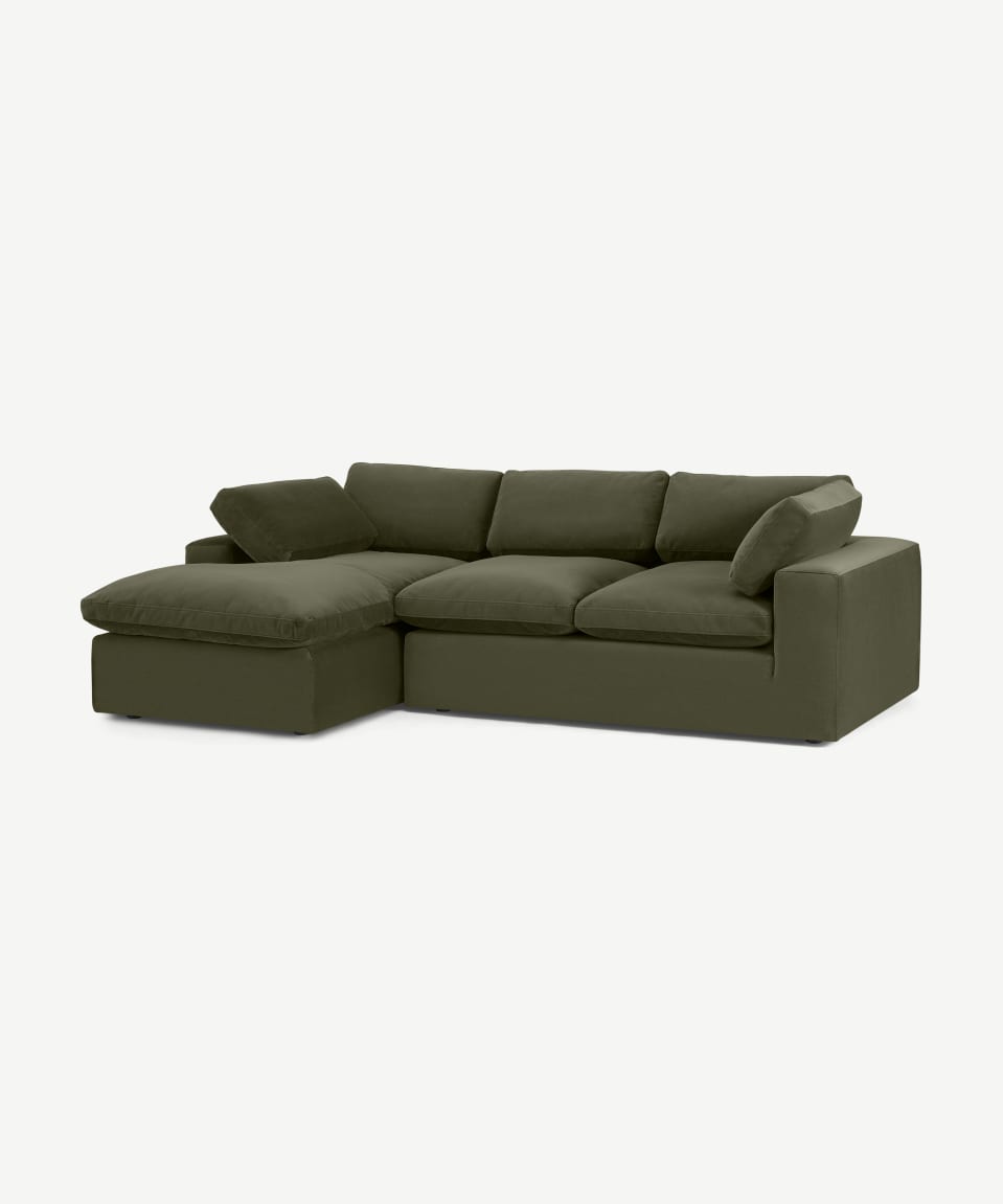 Art Deco Velvet Loveseat