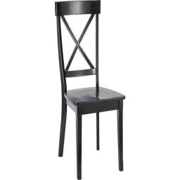 Classic Black X-Back Dining Chair