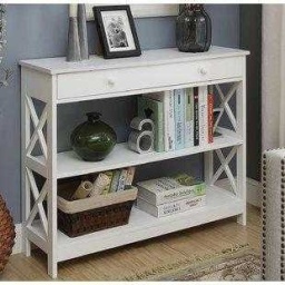 Classic White Console Hallway Table
