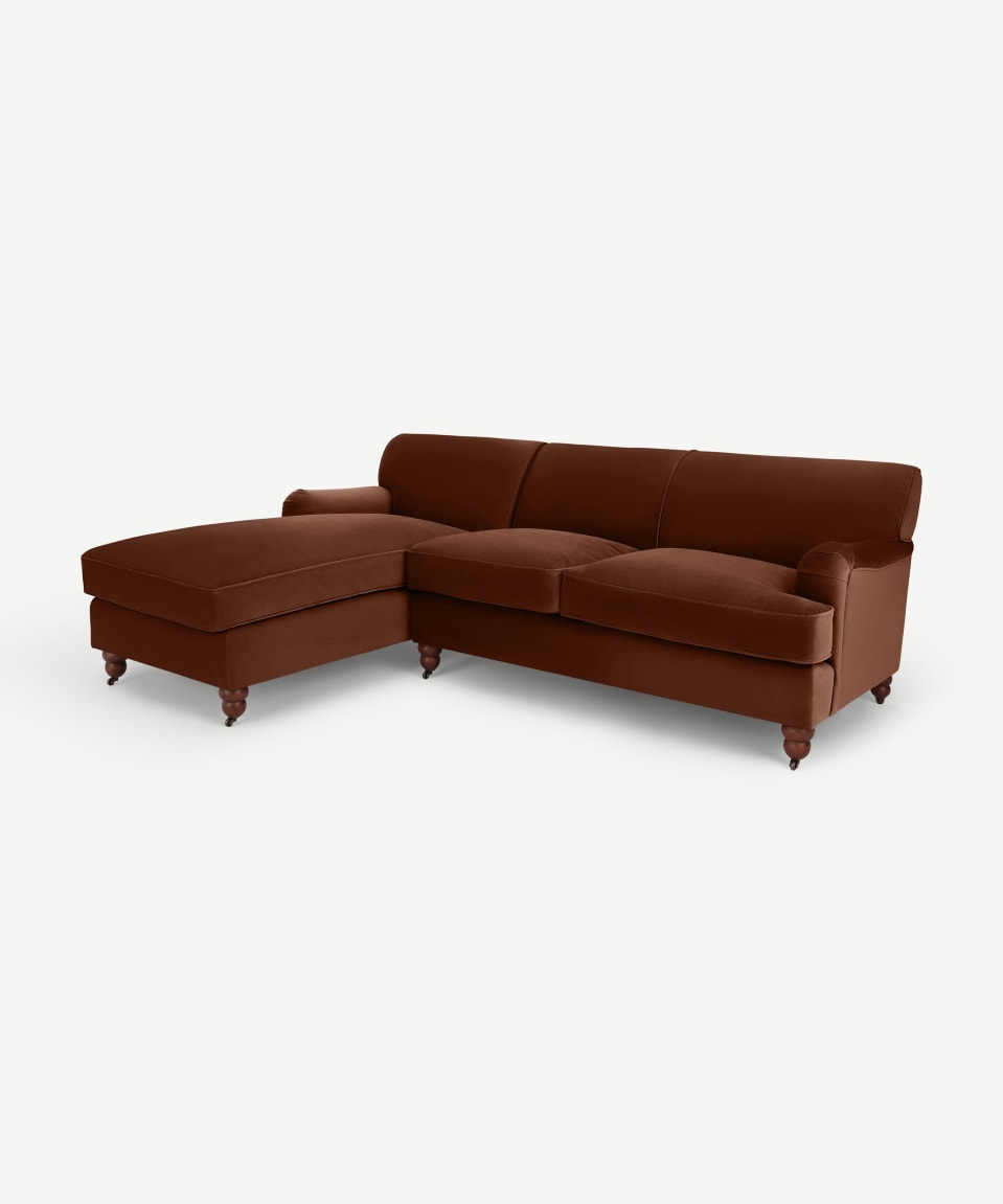 Cream Upholstered Corner Sofa