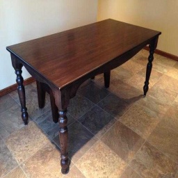 Dark Cherry Solid Wood Dining Table