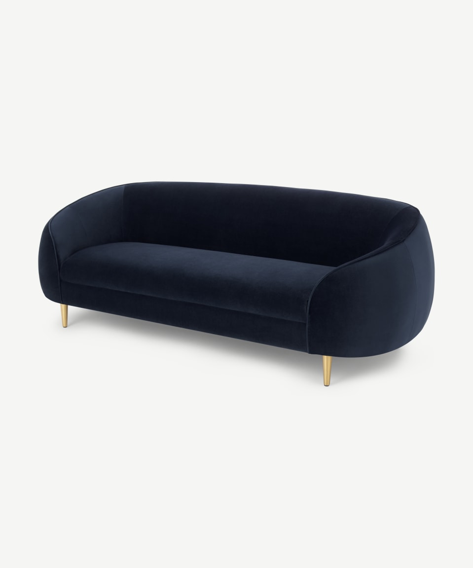Emerald Green Velvet Sofa
