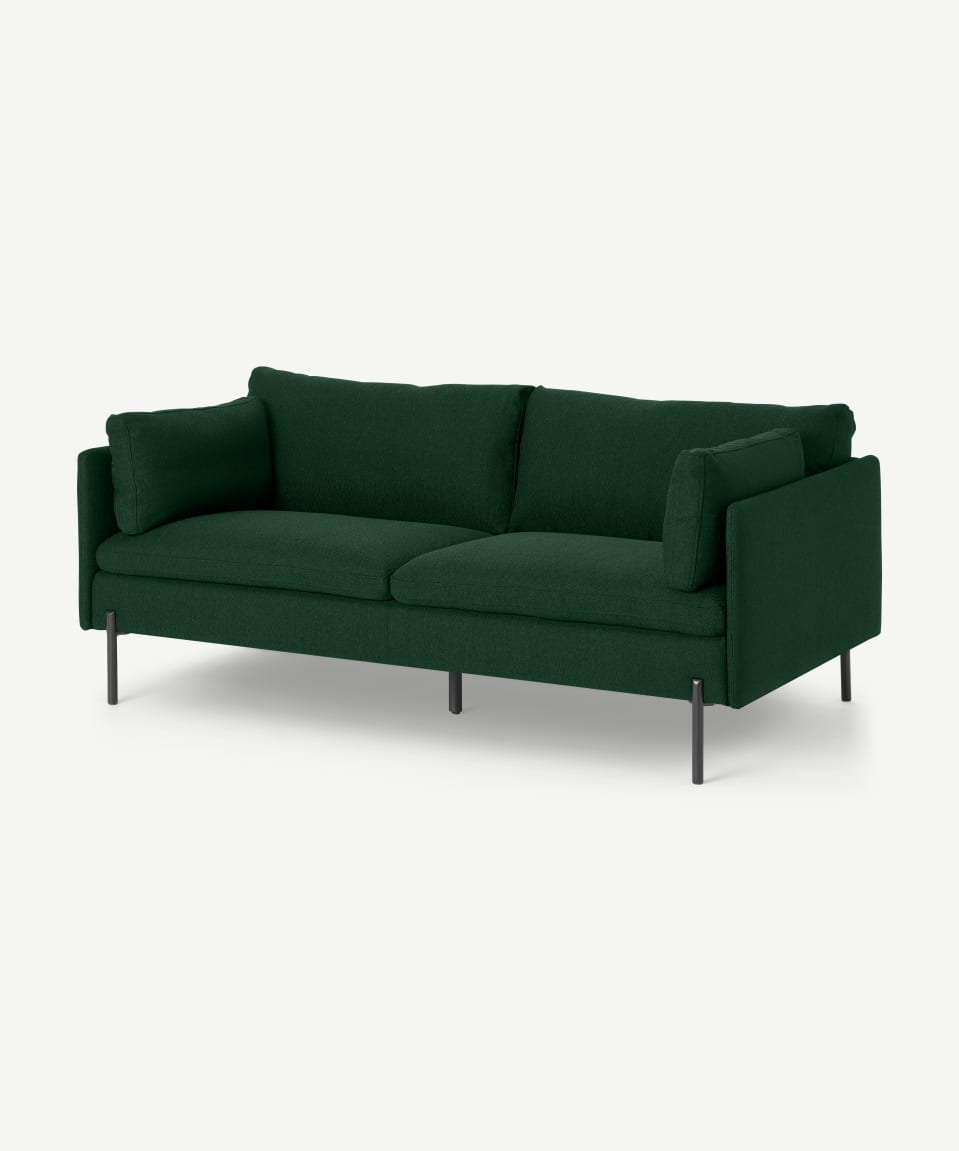 Industrial Leather Metal Sofa