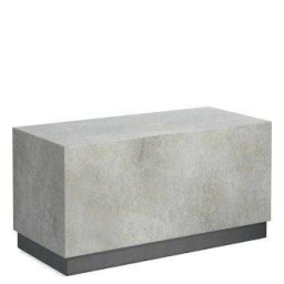 Modern Concrete Block Pedestal Coffee Table