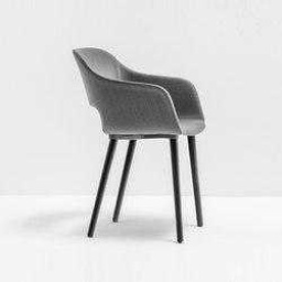 Modern Grey Upholstered Dining Chair