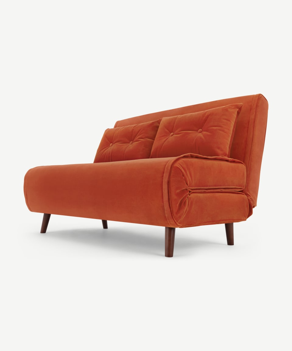 Navy Blue Tufted Sofa