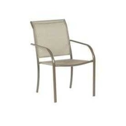 Tan Mesh Outdoor Patio Chair